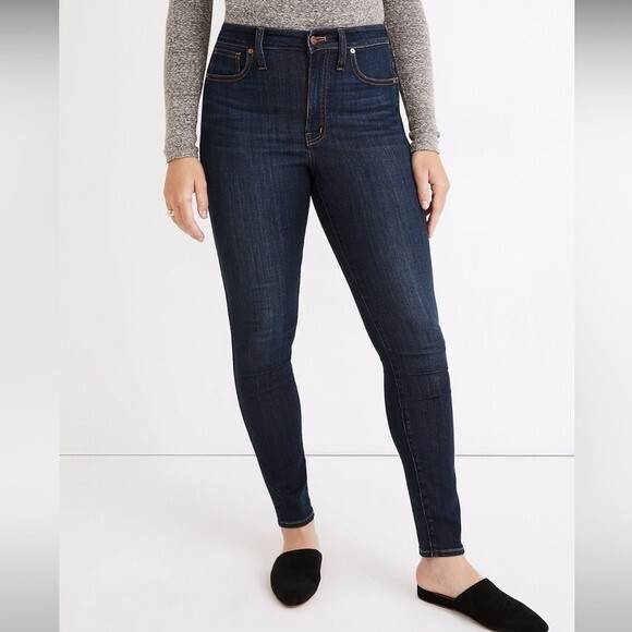 Madewell Curvy High-Rise Skinny Jeans in Woodland Wash Size 26 - Picture 14 of 15